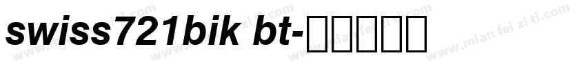 swiss721bik bt字体转换